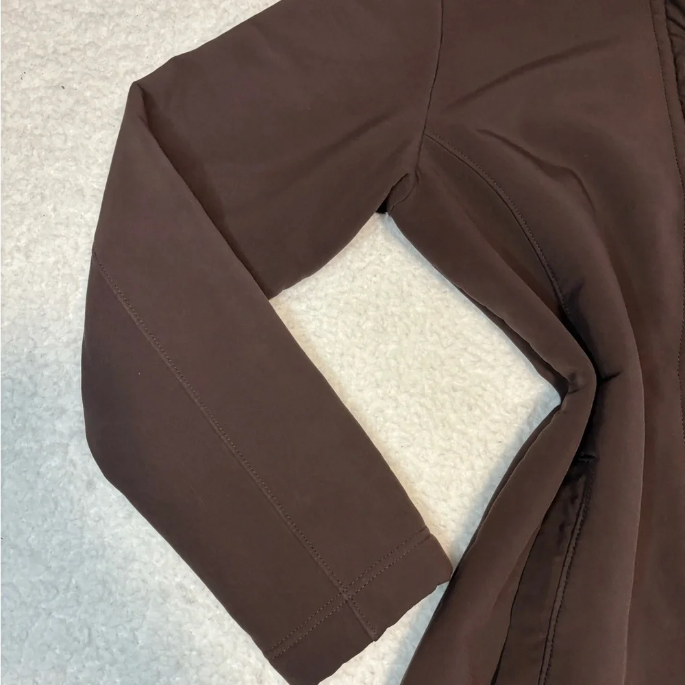 Patagonia Women Brown Long Au Train Fleece Coat - Picture 4 of 12